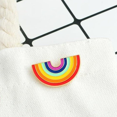  LGBT Rainbow Enamel Pin by Queer In The World sold by Queer In The World: The Shop - LGBT Merch Fashion