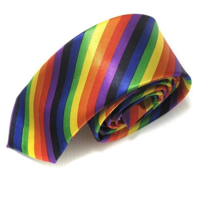  Colourful Rainbow Tie by Queer In The World sold by Queer In The World: The Shop - LGBT Merch Fashion