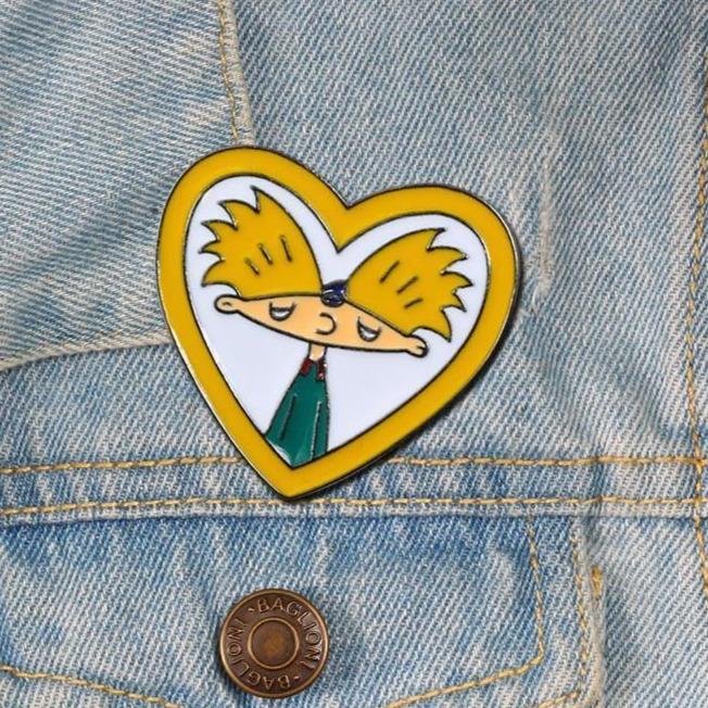  Hey Arnold Enamel Pin by Queer In The World sold by Queer In The World: The Shop - LGBT Merch Fashion