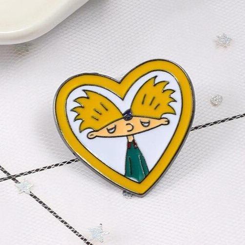  Hey Arnold Enamel Pin by Queer In The World sold by Queer In The World: The Shop - LGBT Merch Fashion