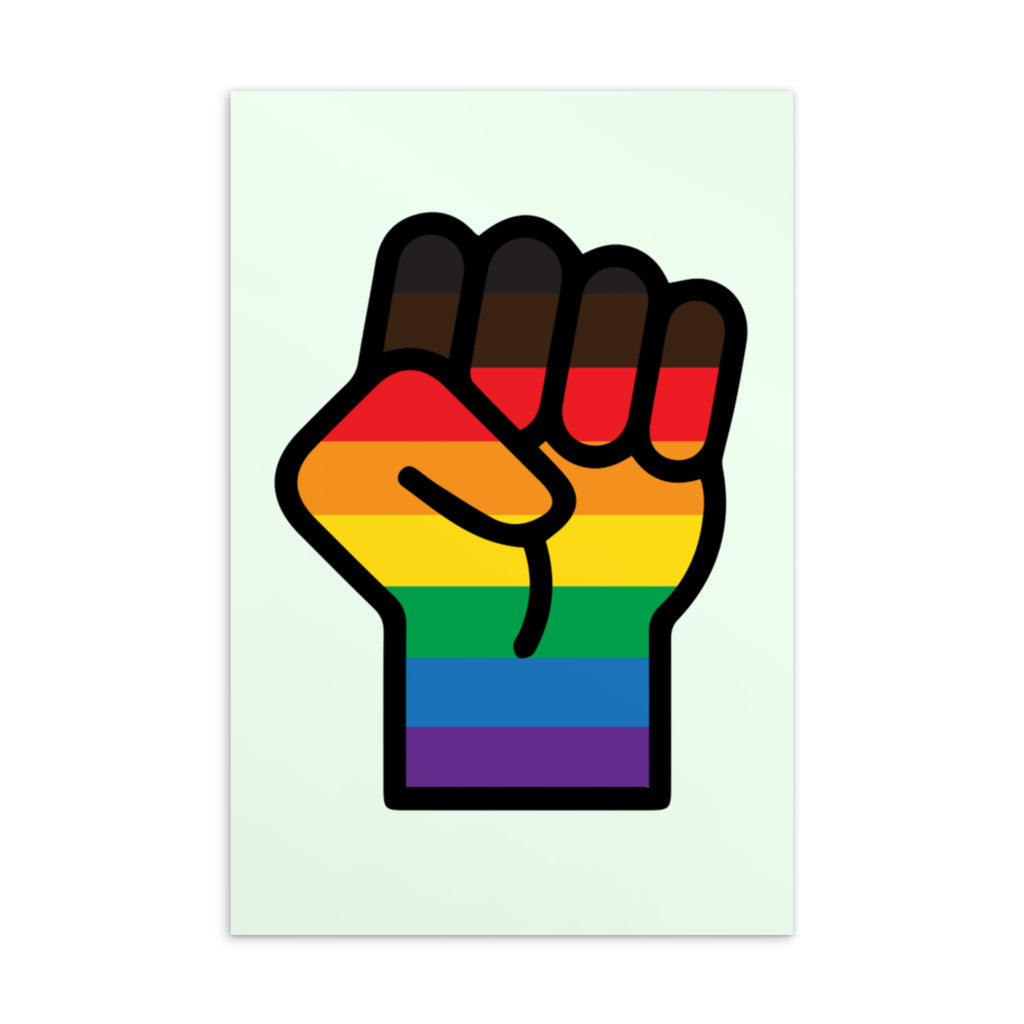  BLM LGBT Resist Postcard by Queer In The World Originals sold by Queer In The World: The Shop - LGBT Merch Fashion
