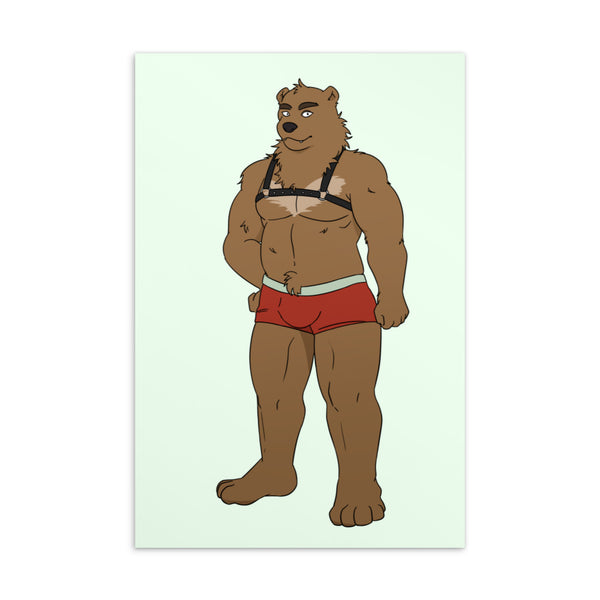  Gay Bear Postcard by Queer In The World Originals sold by Queer In The World: The Shop - LGBT Merch Fashion