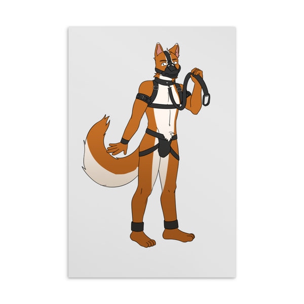 Gay Pup Postcard by Queer In The World Originals sold by Queer In The World: The Shop - LGBT Merch Fashion