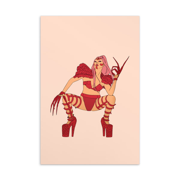  Lady Gaga Chromatica Postcard by Queer In The World Originals sold by Queer In The World: The Shop - LGBT Merch Fashion