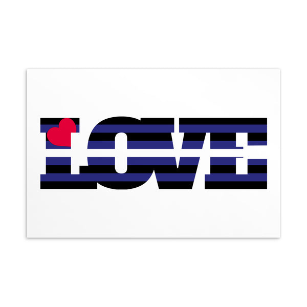  Leather Pride Love Postcard by Queer In The World Originals sold by Queer In The World: The Shop - LGBT Merch Fashion