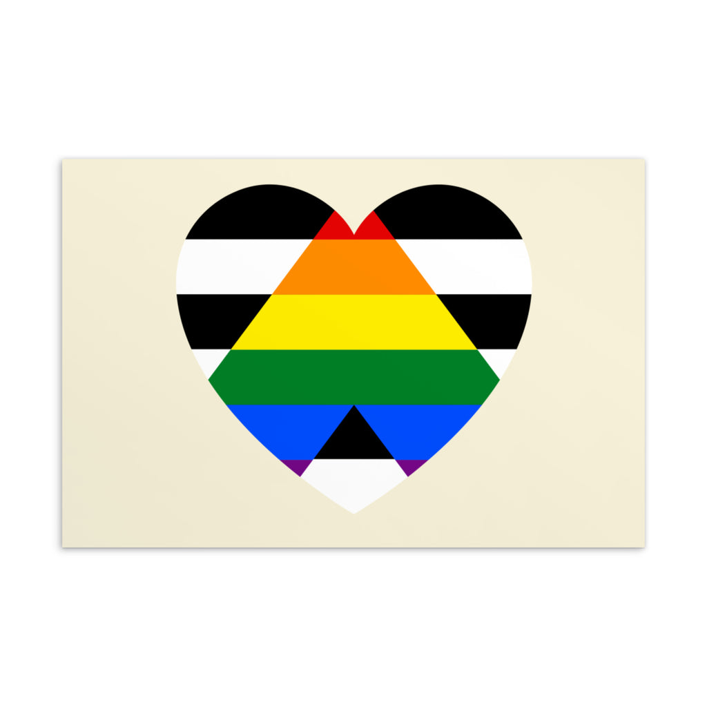 LGBTQ Ally Postcard by Queer In The World Originals sold by Queer In The World: The Shop - LGBT Merch Fashion
