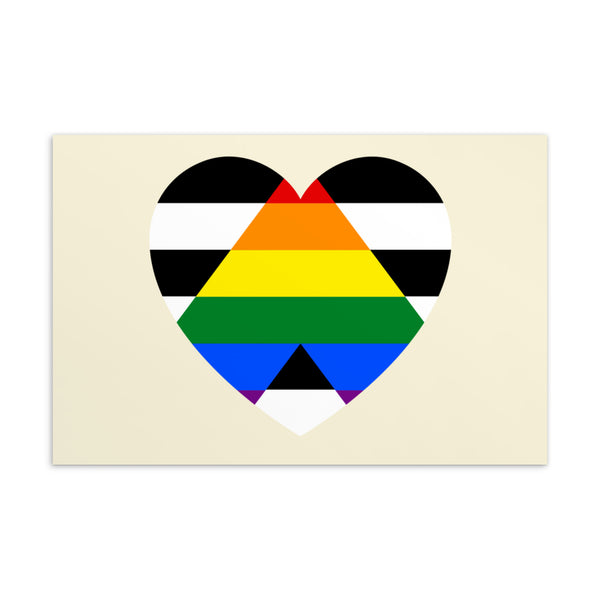 LGBTQ Ally Postcard by Queer In The World Originals sold by Queer In The World: The Shop - LGBT Merch Fashion