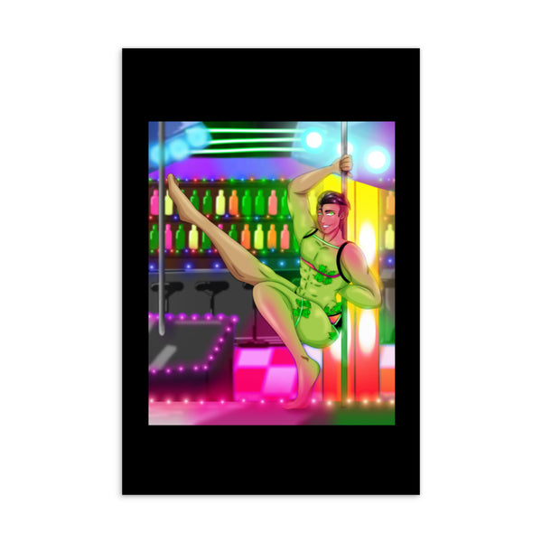  Love At A Gay Gogo Bar Postcard by Queer In The World Originals sold by Queer In The World: The Shop - LGBT Merch Fashion