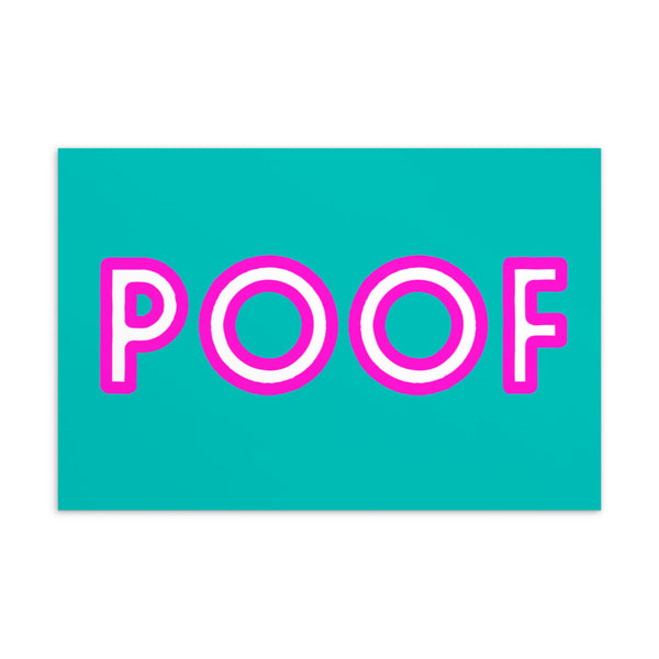  Poof Postcard by Queer In The World Originals sold by Queer In The World: The Shop - LGBT Merch Fashion