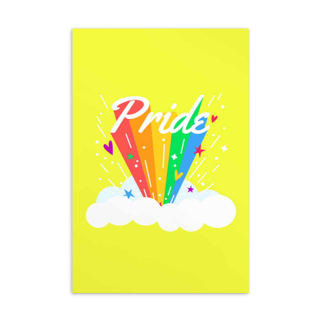  Pride Rainbow Postcard by Printful sold by Queer In The World: The Shop - LGBT Merch Fashion
