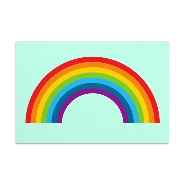  Rainbow Postcard by Queer In The World Originals sold by Queer In The World: The Shop - LGBT Merch Fashion