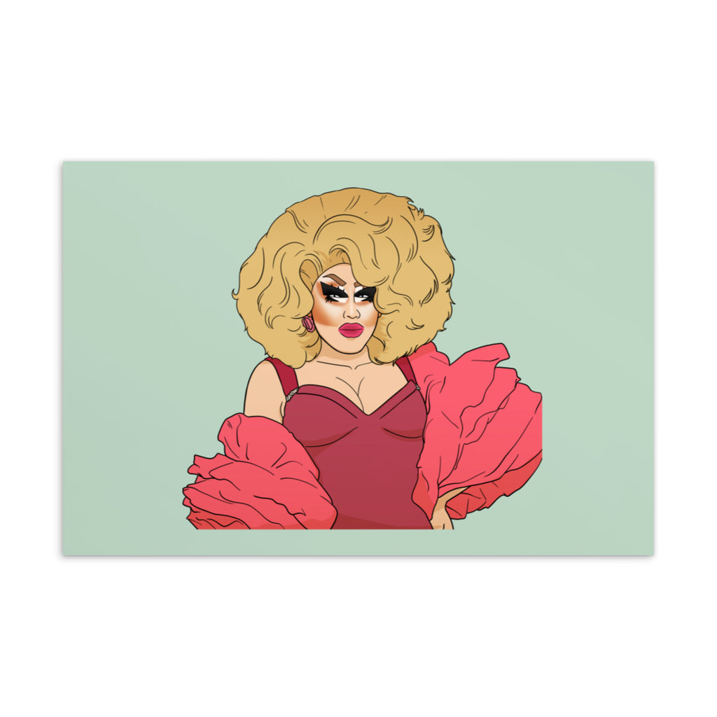  Sassy Trixie Mattel Postcard by Queer In The World Originals sold by Queer In The World: The Shop - LGBT Merch Fashion
