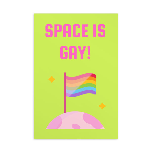  Space Is Gay Postcard by Queer In The World Originals sold by Queer In The World: The Shop - LGBT Merch Fashion