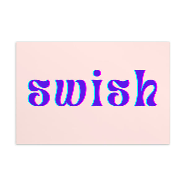  Swish Postcard by Queer In The World Originals sold by Queer In The World: The Shop - LGBT Merch Fashion