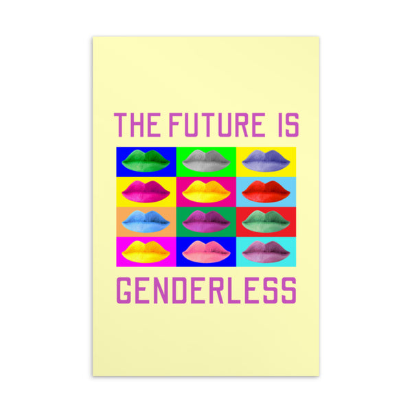  The Future Is Genderless Postcard by Queer In The World Originals sold by Queer In The World: The Shop - LGBT Merch Fashion