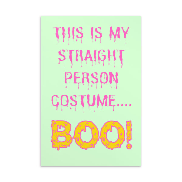  This Is My Straight Person ...boo! Postcard by Queer In The World Originals sold by Queer In The World: The Shop - LGBT Merch Fashion