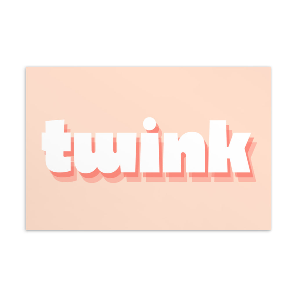  Twink Postcard by Queer In The World Originals sold by Queer In The World: The Shop - LGBT Merch Fashion
