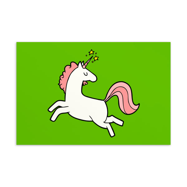  Unicorn Postcard by Queer In The World Originals sold by Queer In The World: The Shop - LGBT Merch Fashion