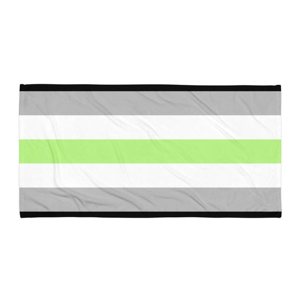  Agender Pride Flag Towel by Queer In The World Originals sold by Queer In The World: The Shop - LGBT Merch Fashion