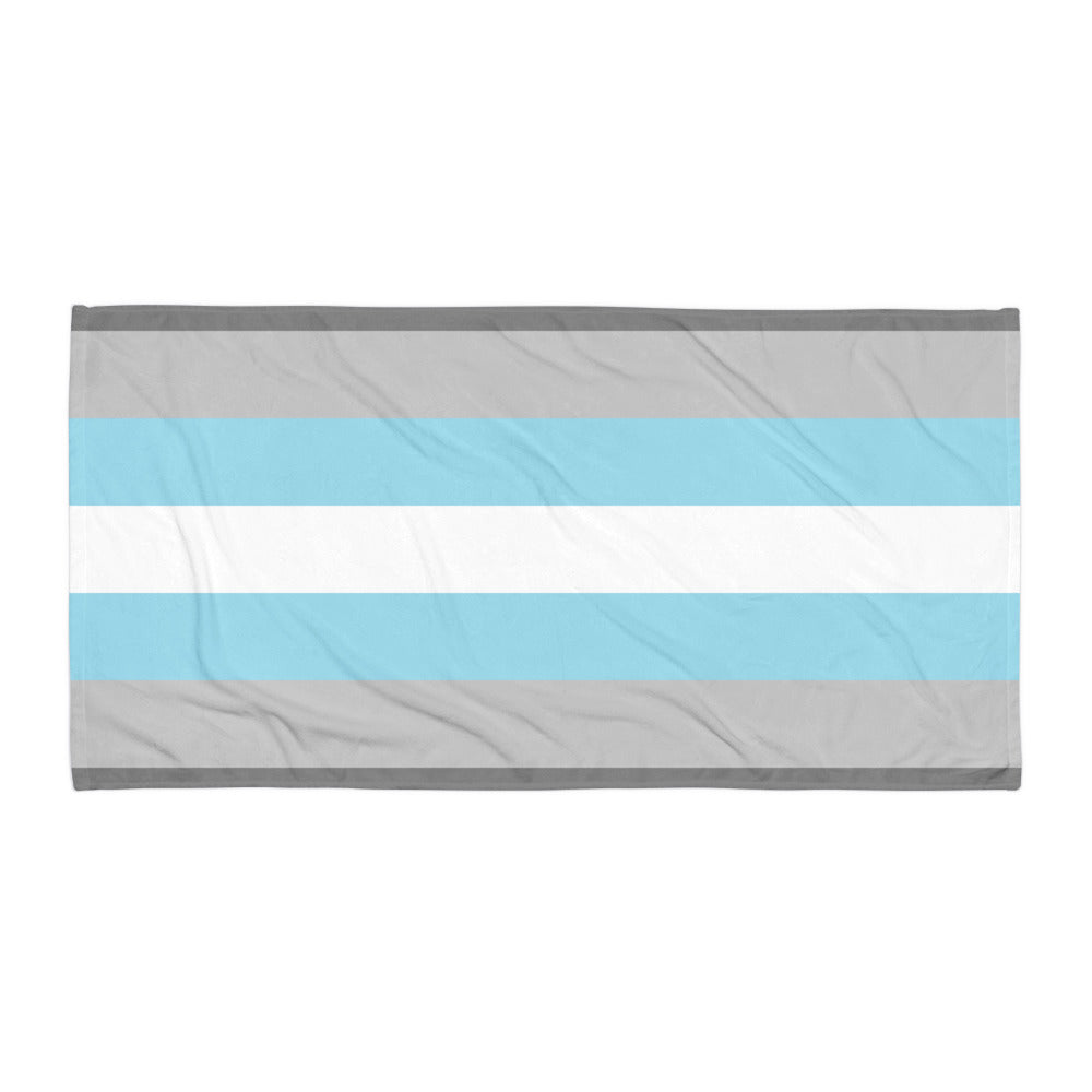  Demiboy Pride Flag Towel by Queer In The World Originals sold by Queer In The World: The Shop - LGBT Merch Fashion