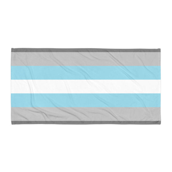  Demiboy Pride Flag Towel by Queer In The World Originals sold by Queer In The World: The Shop - LGBT Merch Fashion
