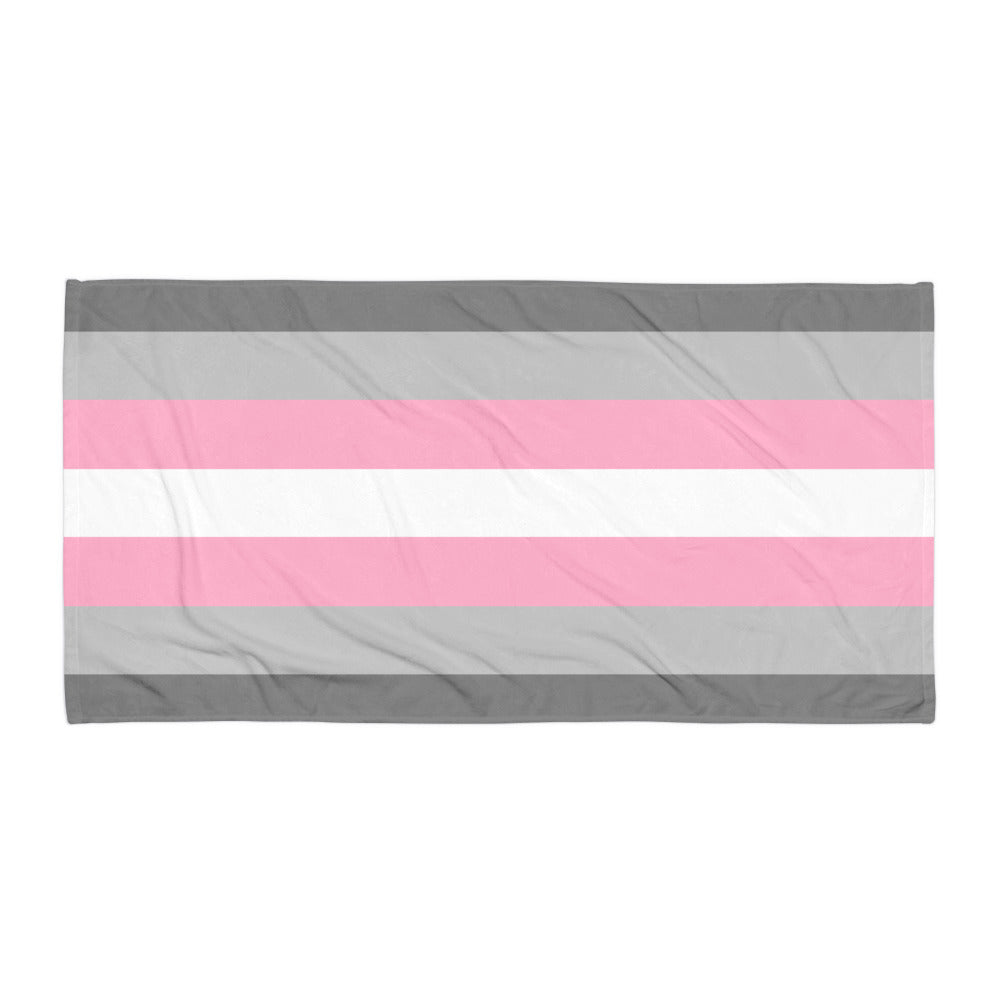  Demigirl Pride Flag Towel by Queer In The World Originals sold by Queer In The World: The Shop - LGBT Merch Fashion