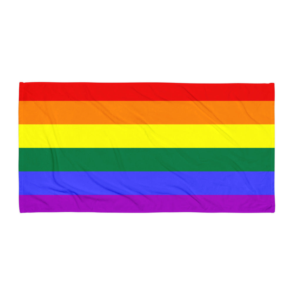  Gay Pride Towel by Queer In The World Originals sold by Queer In The World: The Shop - LGBT Merch Fashion