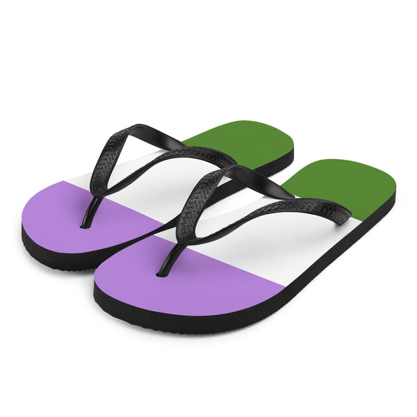  Genderqueer Pride Flip-Flops by Queer In The World Originals sold by Queer In The World: The Shop - LGBT Merch Fashion