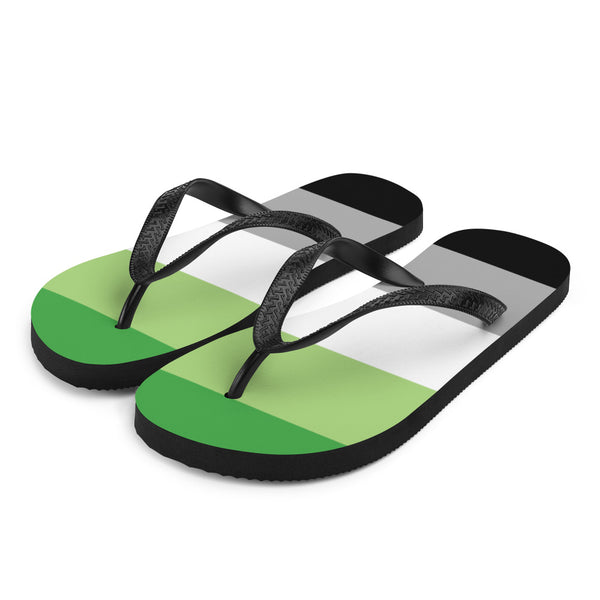  Aromantic Pride Flip-Flops by Queer In The World Originals sold by Queer In The World: The Shop - LGBT Merch Fashion