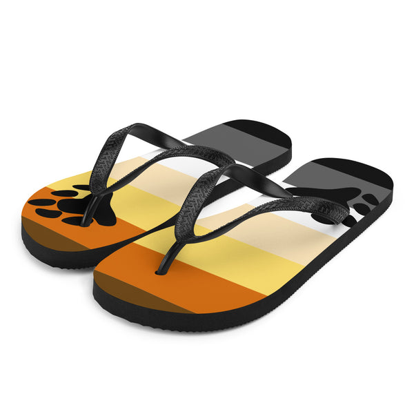  Gay Bear Pride Flip-Flops by Printful sold by Queer In The World: The Shop - LGBT Merch Fashion