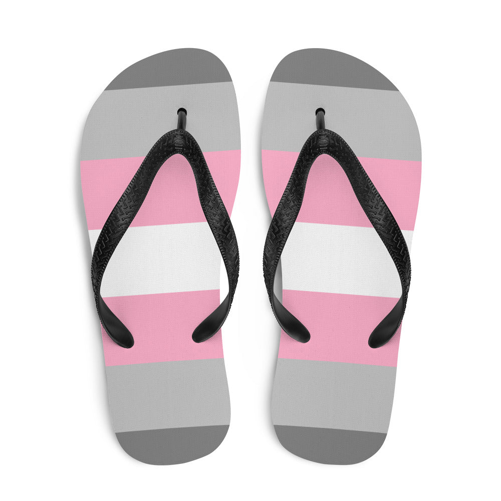  Demigirl Pride Flip-Flops by Queer In The World Originals sold by Queer In The World: The Shop - LGBT Merch Fashion