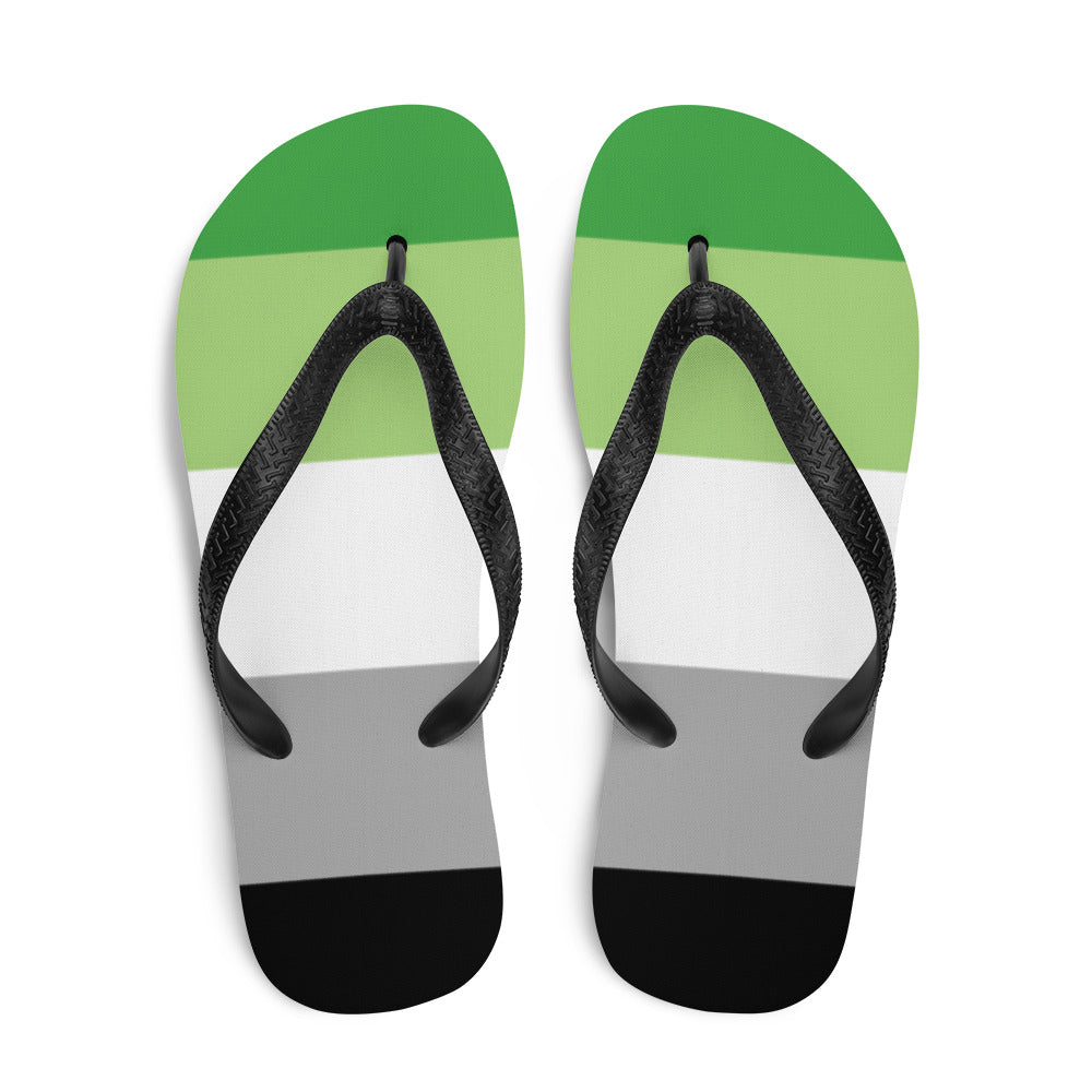  Aromantic Pride Flip-Flops by Queer In The World Originals sold by Queer In The World: The Shop - LGBT Merch Fashion