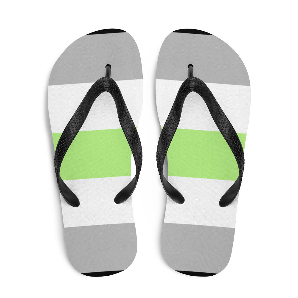  Agender Pride Flip-Flops by Queer In The World Originals sold by Queer In The World: The Shop - LGBT Merch Fashion