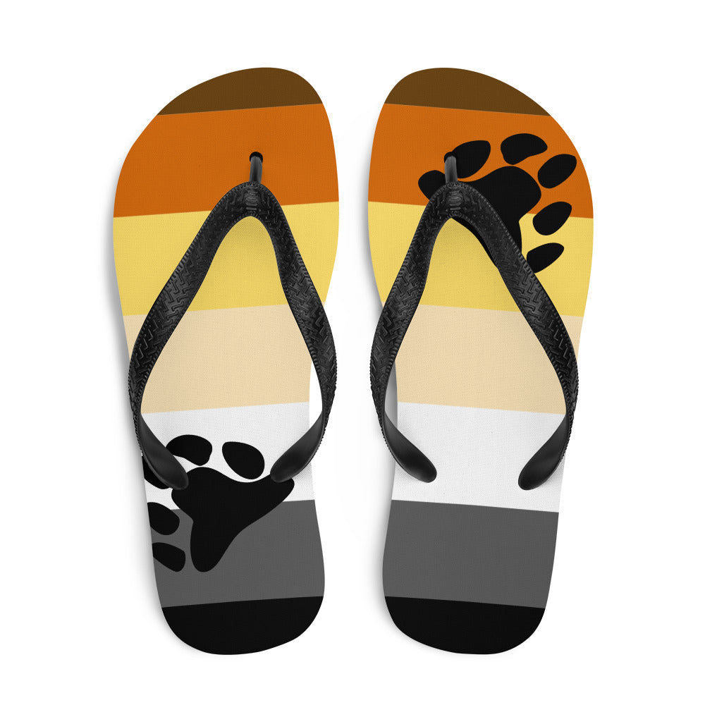  Gay Bear Pride Flip-Flops by Queer In The World Originals sold by Queer In The World: The Shop - LGBT Merch Fashion