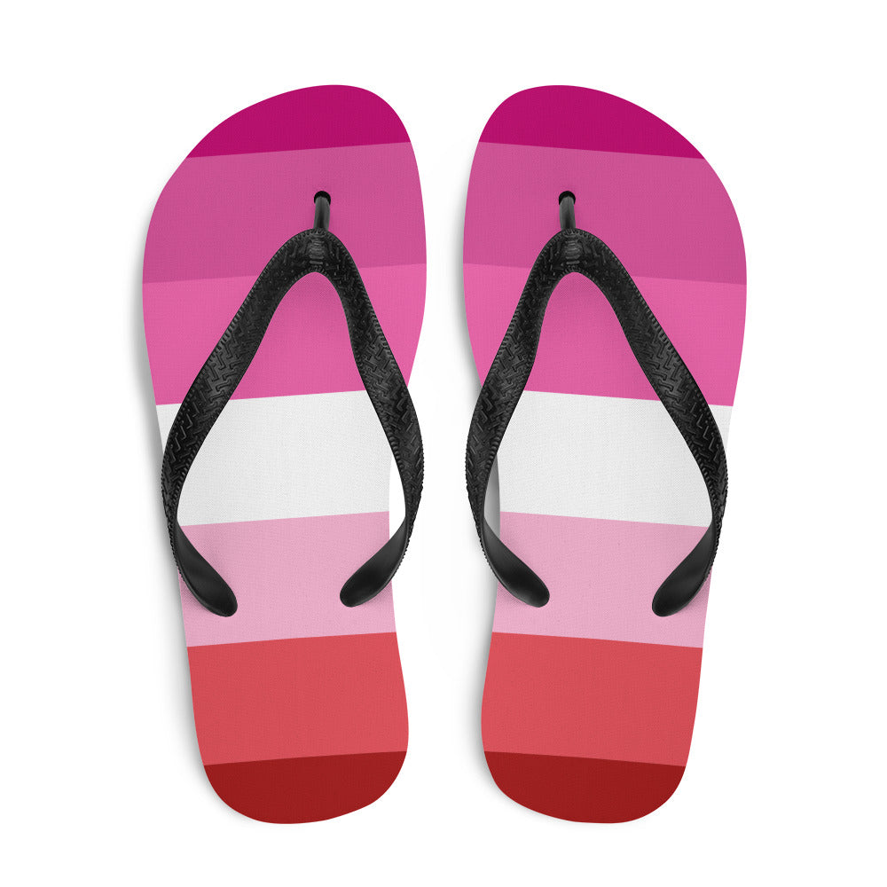  Lesbian Pride Flip-Flops by Queer In The World Originals sold by Queer In The World: The Shop - LGBT Merch Fashion
