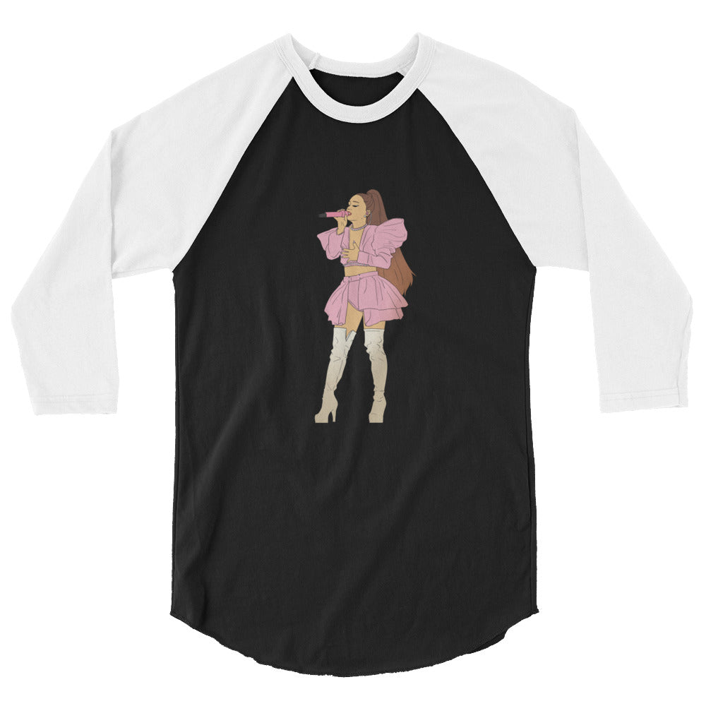 undefined Ariana Grande 3/4 Sleeve Raglan Shirt by Queer In The World Originals sold by Queer In The World: The Shop - LGBT Merch Fashion