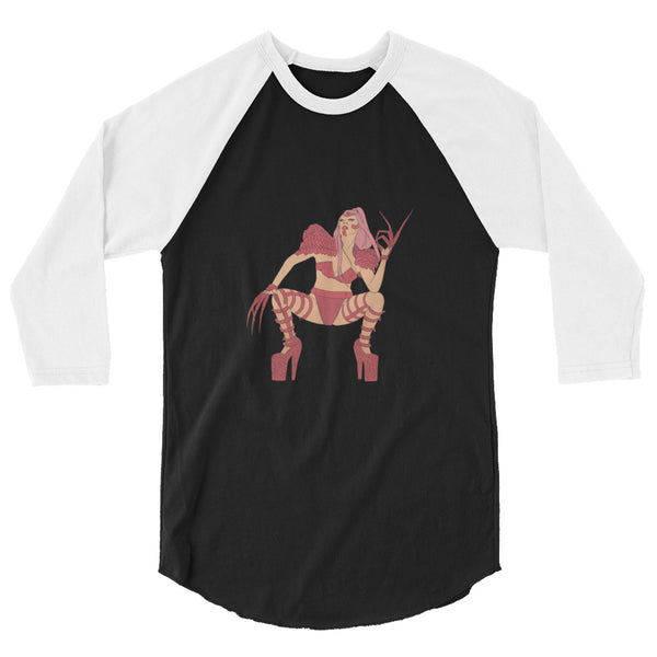 undefined Lady Gaga Chromatica 3/4 Sleeve Raglan Shirt by Queer In The World Originals sold by Queer In The World: The Shop - LGBT Merch Fashion