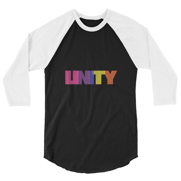 undefined Unity 3/4 Sleeve Raglan Shirt by Queer In The World Originals sold by Queer In The World: The Shop - LGBT Merch Fashion