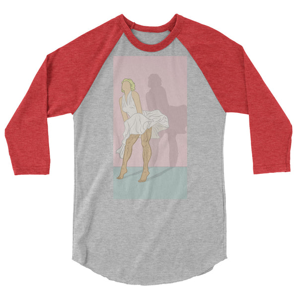 undefined Daddy Monroe 3/4 Sleeve Raglan Shirt by Queer In The World Originals sold by Queer In The World: The Shop - LGBT Merch Fashion