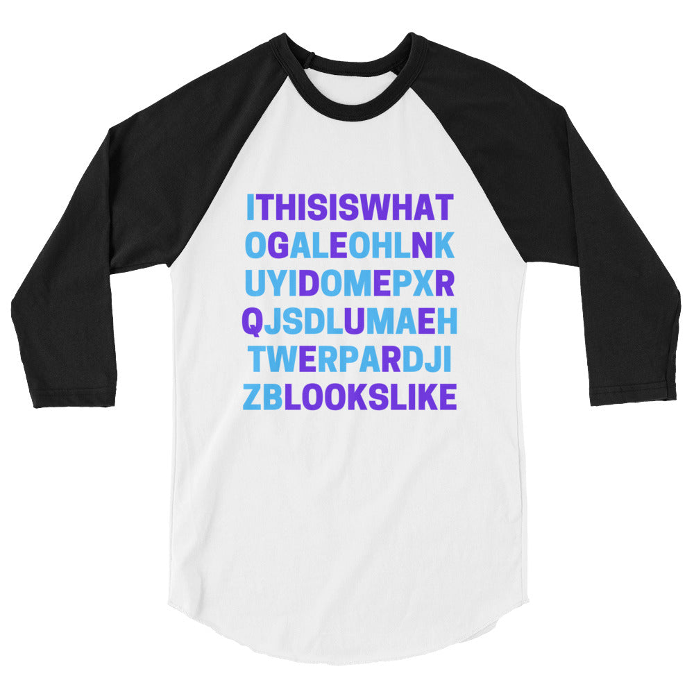 undefined This Is What Genderqueer Looks Like 3/4 Sleeve Raglan Shirt by Queer In The World Originals sold by Queer In The World: The Shop - LGBT Merch Fashion