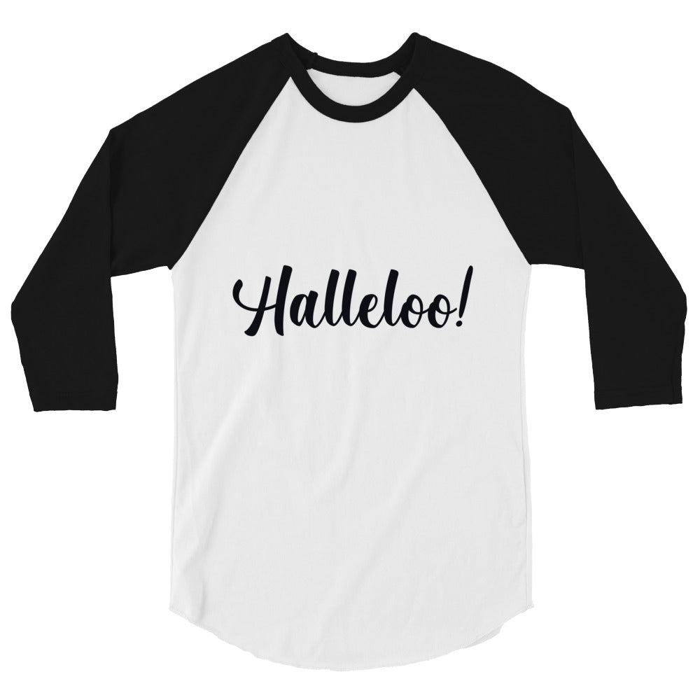 undefined Halleloo! 3/4 Sleeve Raglan Shirt by Queer In The World Originals sold by Queer In The World: The Shop - LGBT Merch Fashion