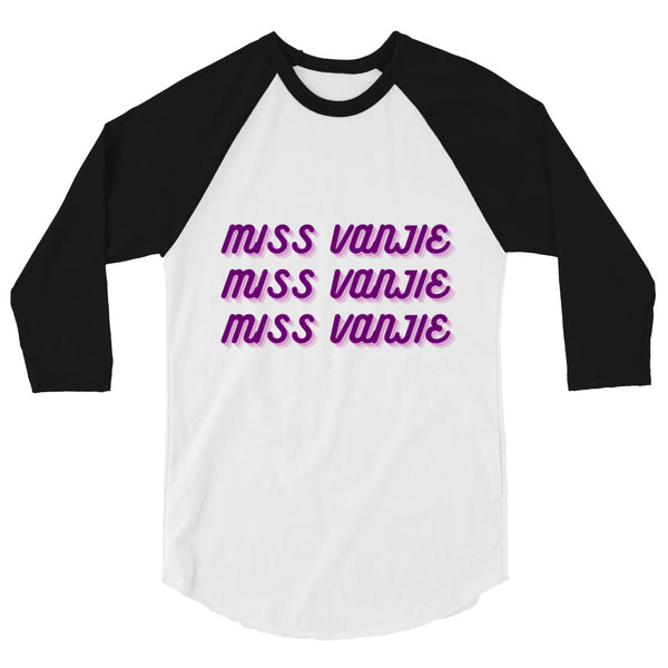 undefined Miss Vanjie 3/4 Sleeve Raglan Shirt by Queer In The World Originals sold by Queer In The World: The Shop - LGBT Merch Fashion