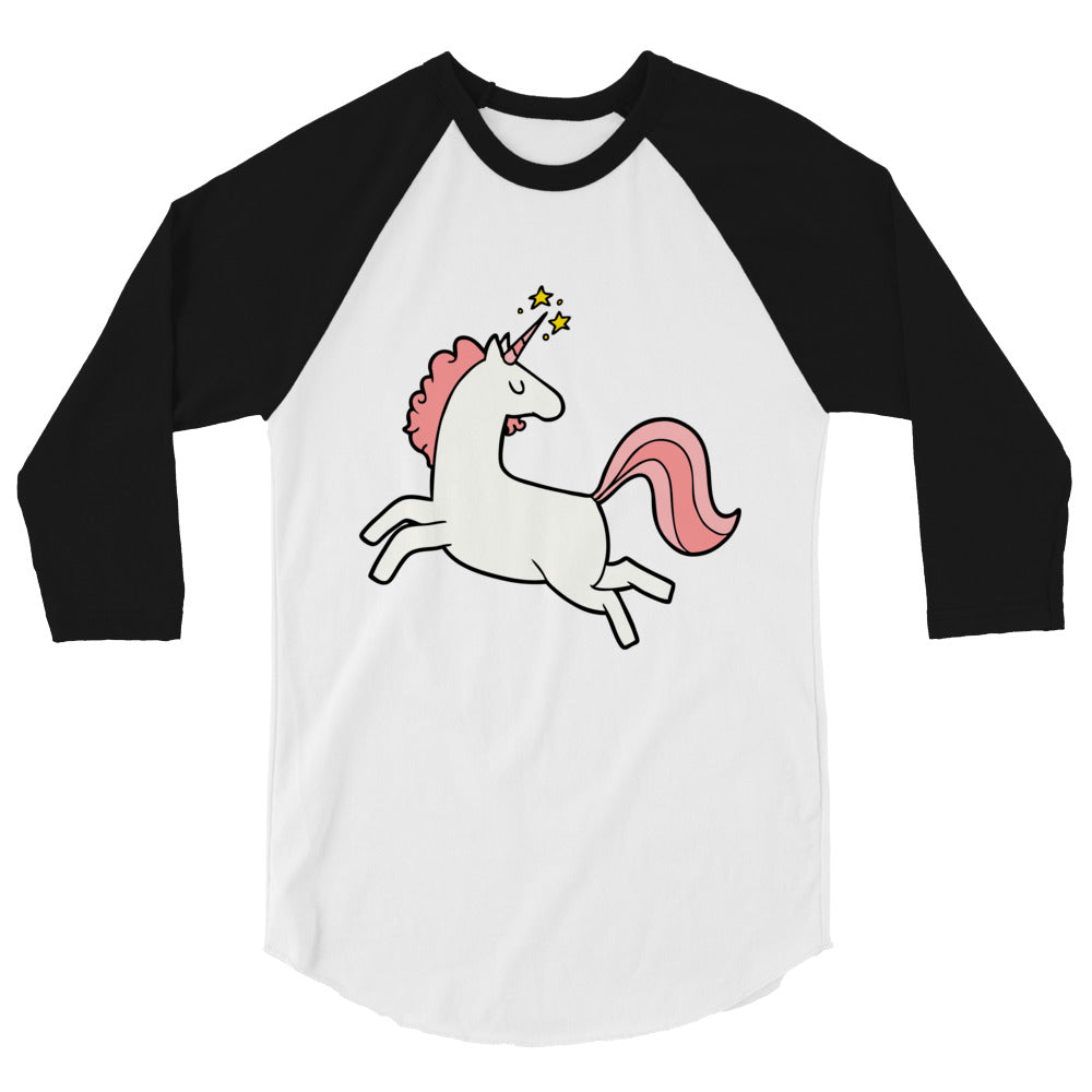 undefined Unicorn 3/4 Sleeve Raglan Shirt by Queer In The World Originals sold by Queer In The World: The Shop - LGBT Merch Fashion