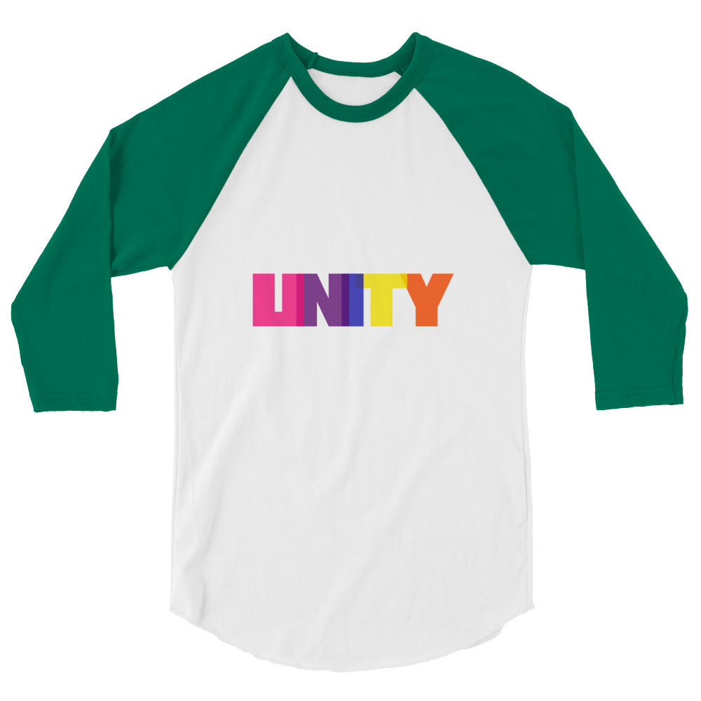 undefined Unity 3/4 Sleeve Raglan Shirt by Queer In The World Originals sold by Queer In The World: The Shop - LGBT Merch Fashion