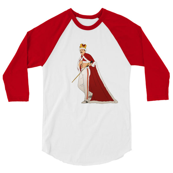 undefined Queen Freddy Mercury 3/4 Sleeve Raglan Shirt by Queer In The World Originals sold by Queer In The World: The Shop - LGBT Merch Fashion