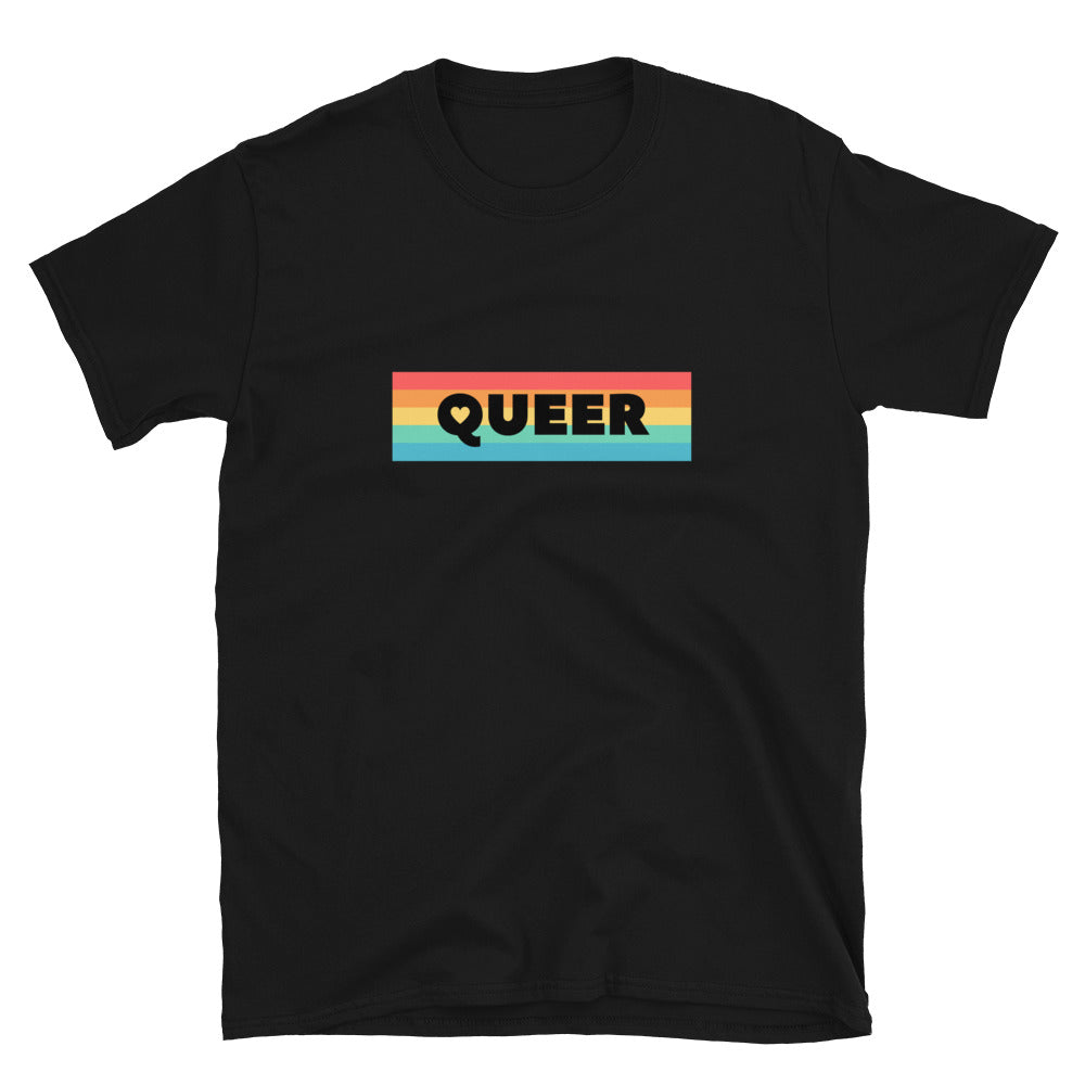Black Queer T-Shirt by Queer In The World Originals sold by Queer In The World: The Shop - LGBT Merch Fashion