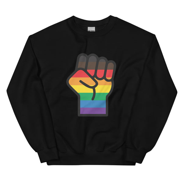 Black BLM LGBT Resist Unisex Sweatshirt by Queer In The World Originals sold by Queer In The World: The Shop - LGBT Merch Fashion