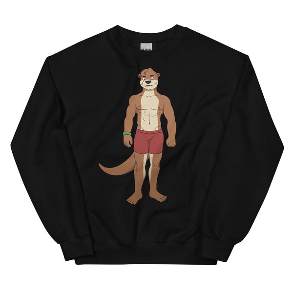 Black Gay Otter Unisex Sweatshirt by Queer In The World Originals sold by Queer In The World: The Shop - LGBT Merch Fashion