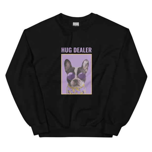 Black Hug Dealer Unisex Sweatshirt by Queer In The World Originals sold by Queer In The World: The Shop - LGBT Merch Fashion