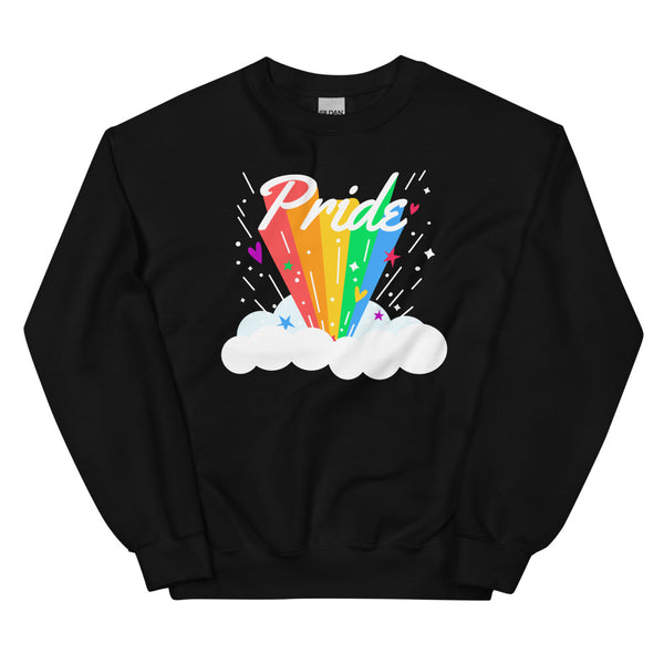 Black Pride Rainbow Unisex Sweatshirt by Queer In The World Originals sold by Queer In The World: The Shop - LGBT Merch Fashion